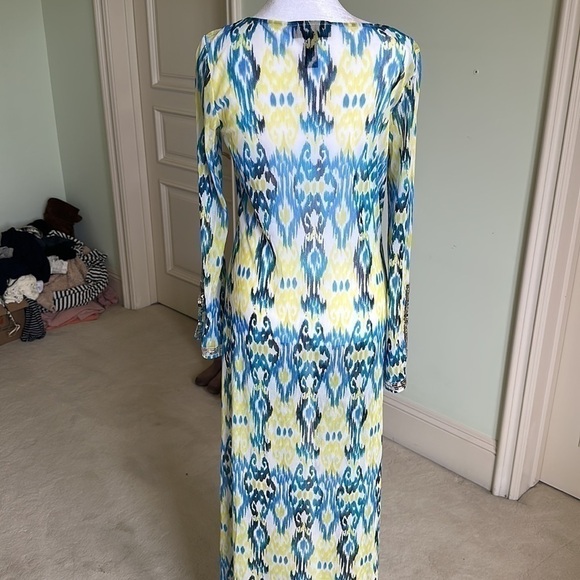 INC International Concepts Sheer Coverup with Silver Sequin Detail - Picture 5 of 8